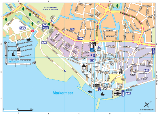 Karte in Volendam - Freebee Map