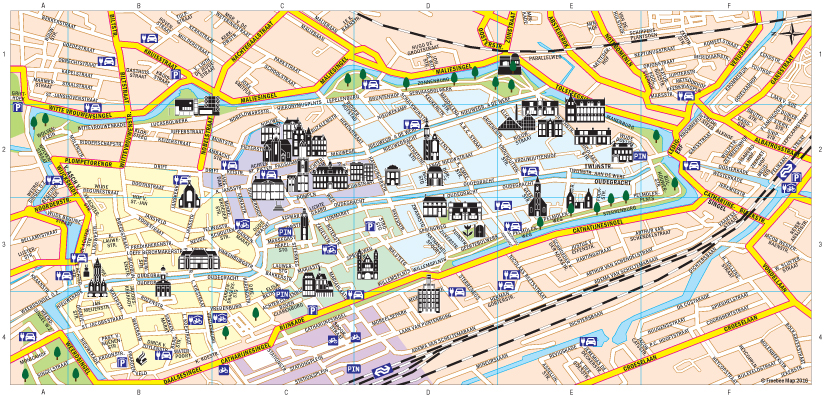 Karte in Utrecht - Freebee Map